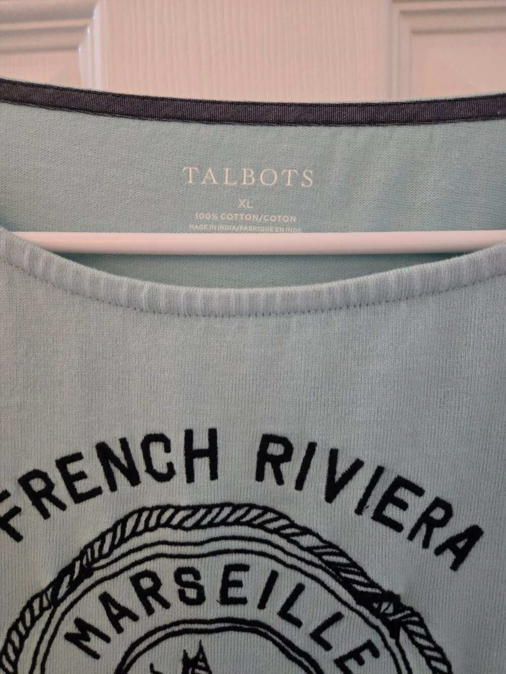 TALBOTS women's XL Authentic graphic LS pullover - Picture 5 of 5